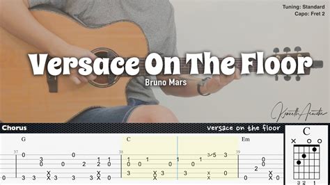 versace guitar|chord bruno mars versace on the floor.